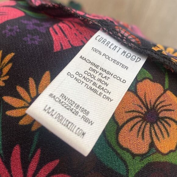 Dolls Kill Brand Current Mood Daydreamer Floral & Mushroom Print Mini Dress 🍄 - Picture 6 of 6